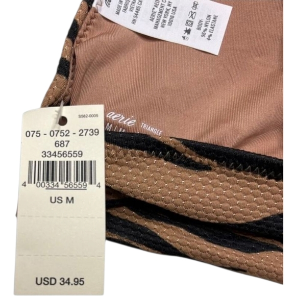 Aerie Bikini Top Size Medium‎ NWT MSRP $34.95 Animal Print - Picture 5 of 10